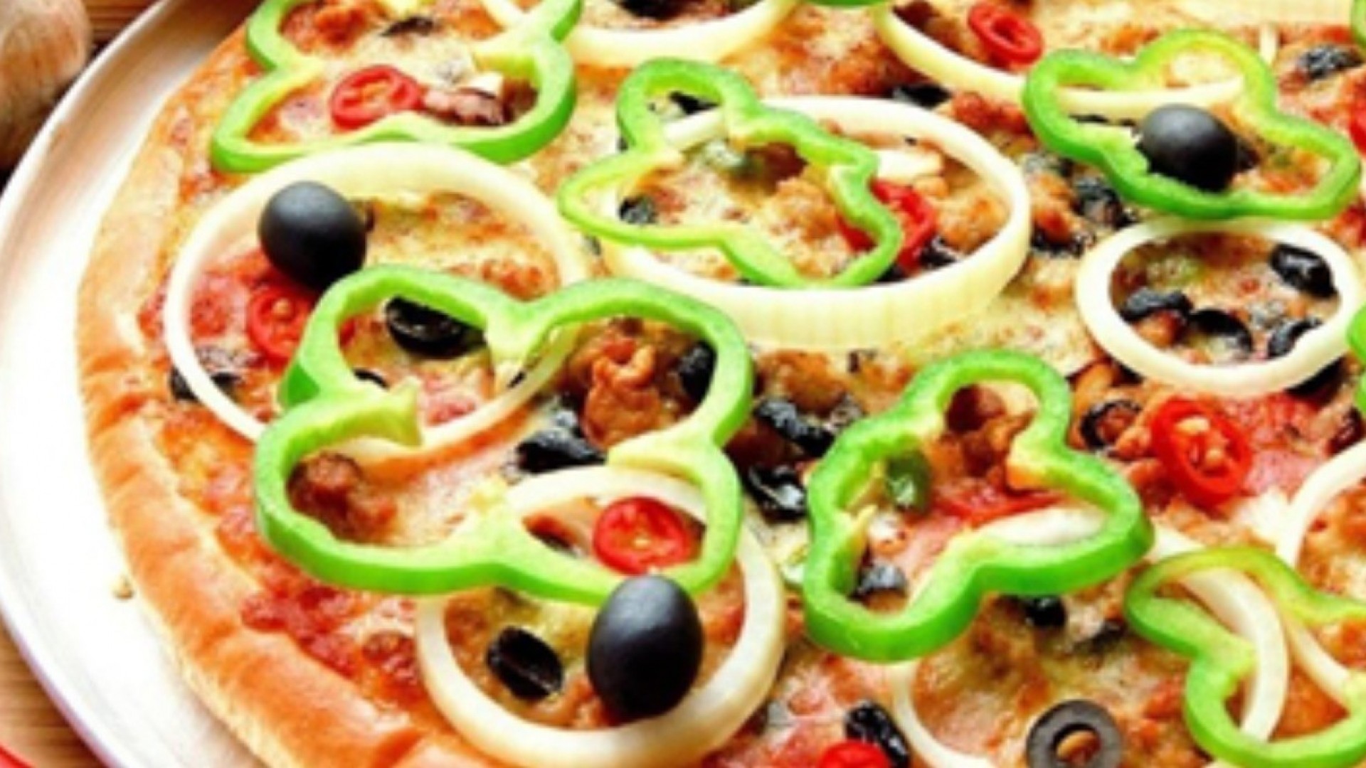 Пицца овощная без муки